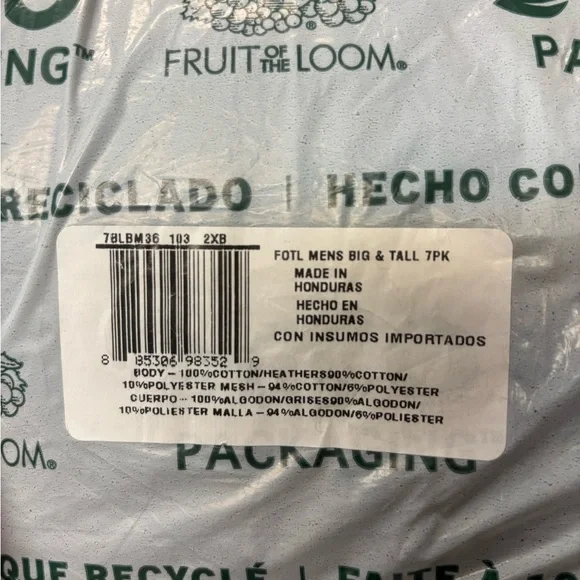 Men's 7 Pack Coolzone Boxer Briefs Size 2XB - Picture 6 of 6